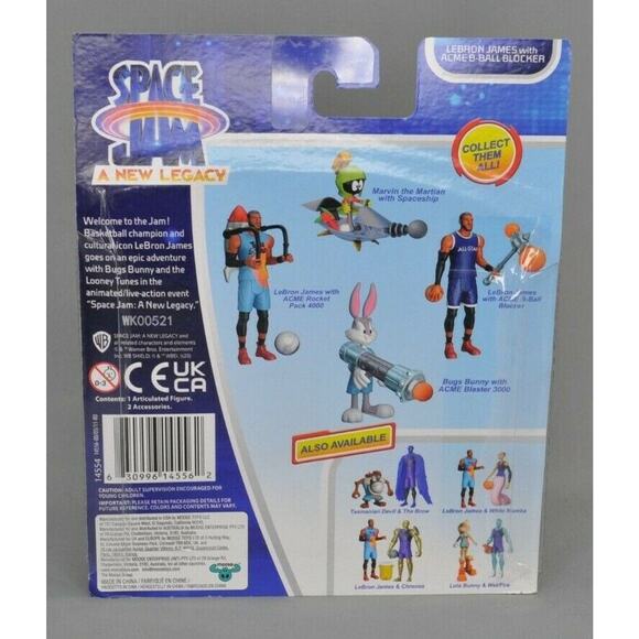 Lebron James Space Jam: A New Legacy 5" Action Figure w/ Acme B-Ball Blocker - Picture 3 of 4
